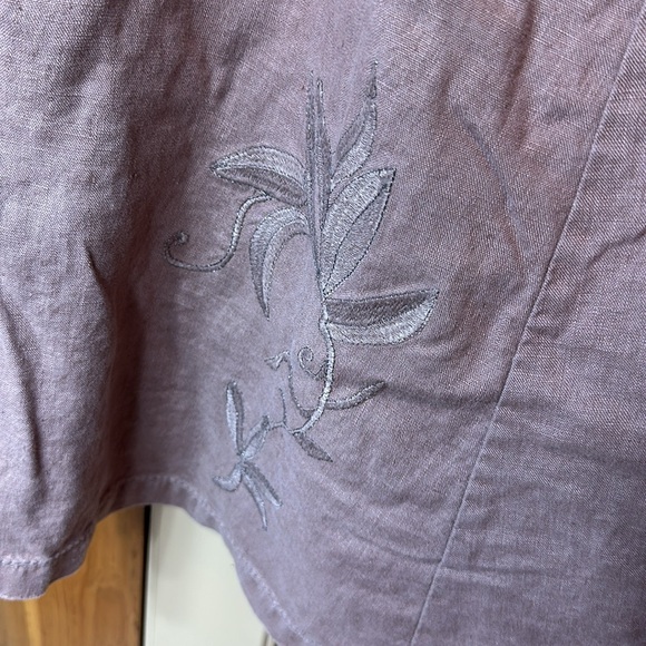 InWear Brown Linen Midi Skirt - 10 - Picture 4 of 8